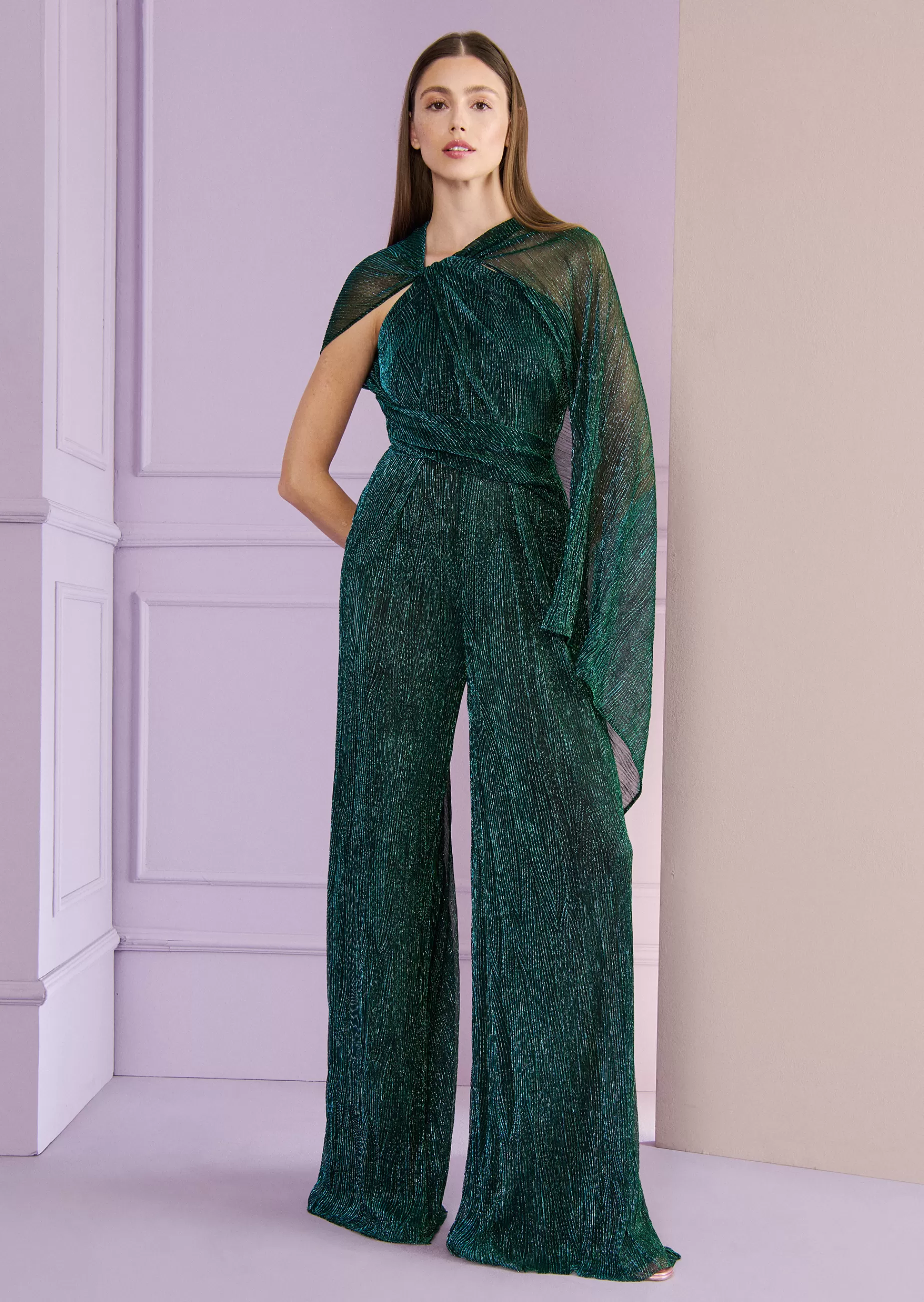 Online Talbot Runhof Jumpsuit Hiromi2 Smaragdgrün