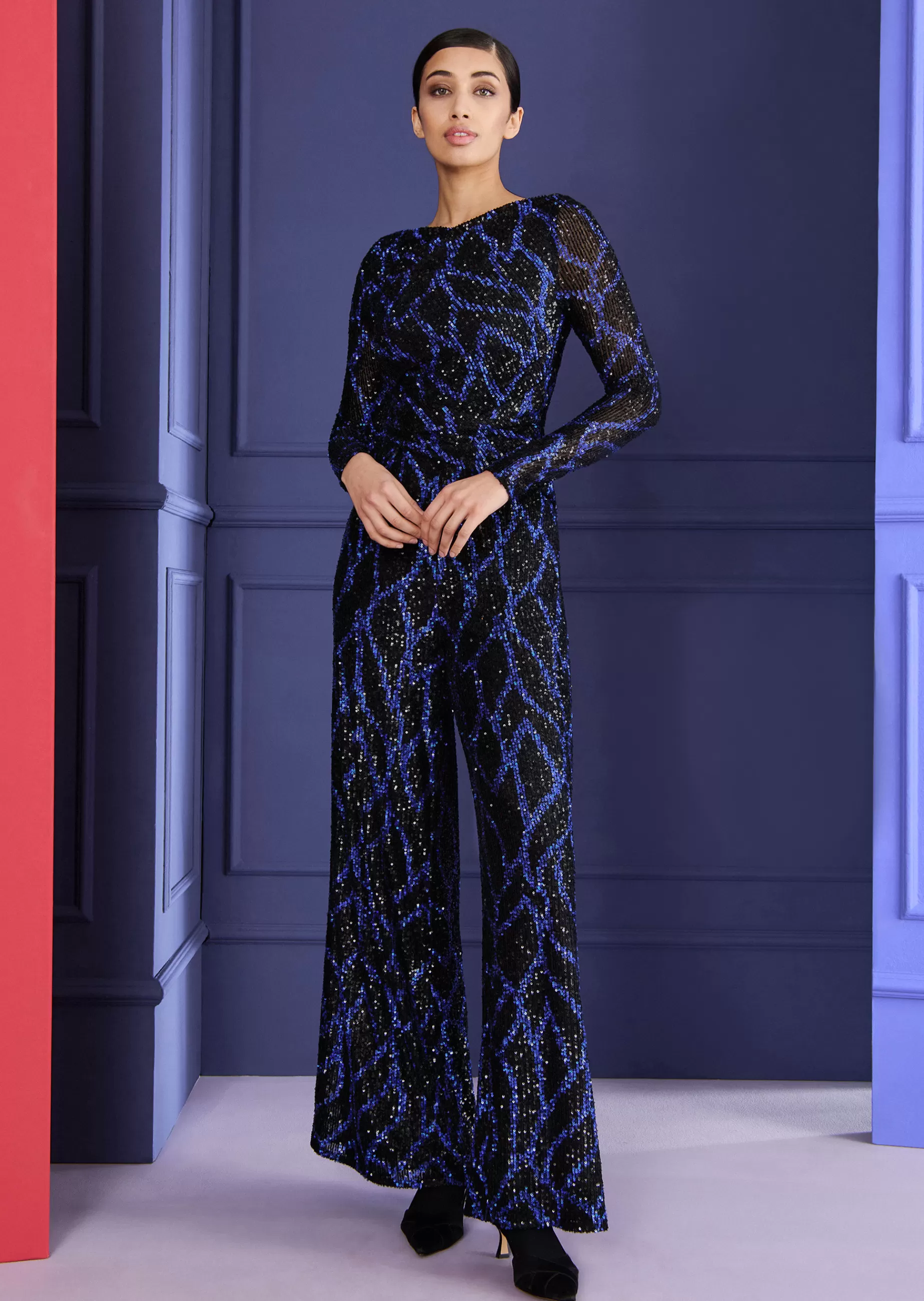 Outlet Talbot Runhof Jumpsuit River10 Royalblau