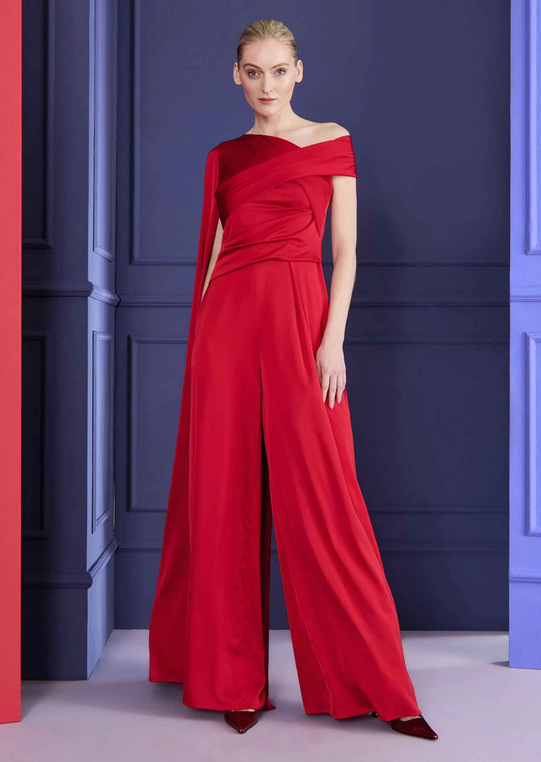 Outlet Talbot Runhof Jumpsuit Sina10 Scarletrot